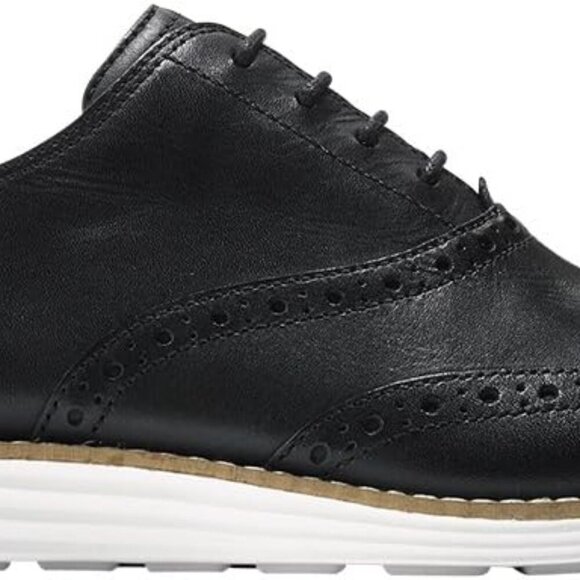 Women's Wingtip Oxford Leather Suede Comfort Waterproof Casual Shoes - Picture 2 of 5